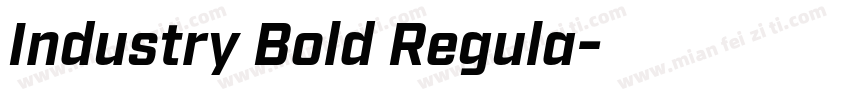 Industry Bold Regula字体转换